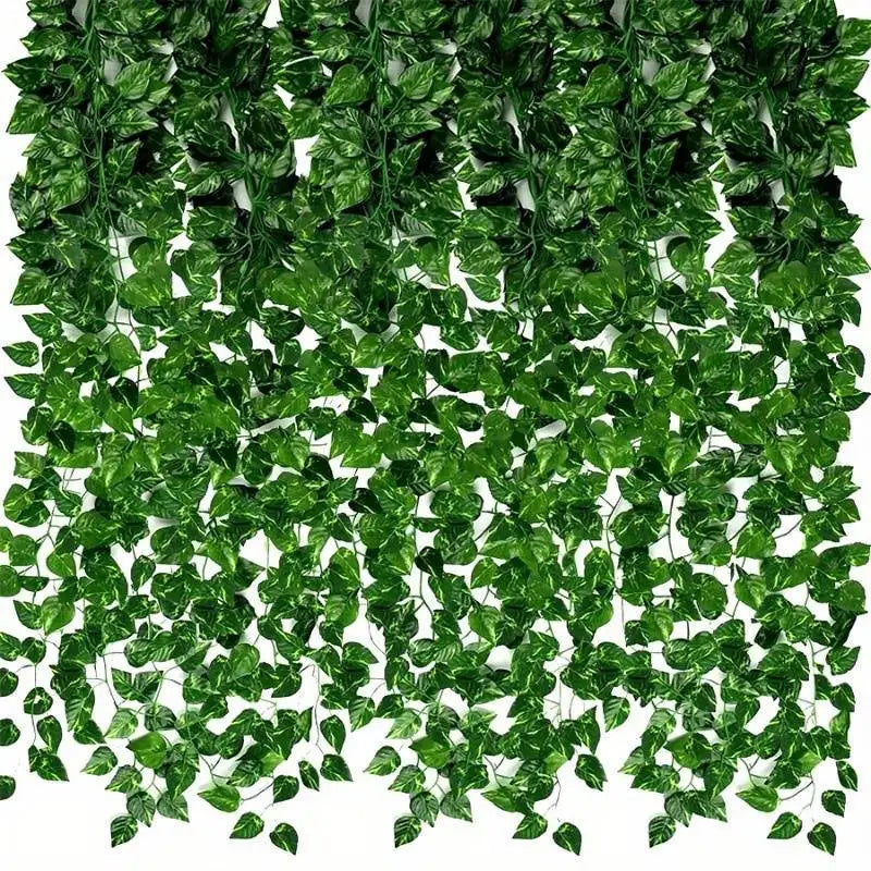 décoration murale lierre artificielle feuilles vertes plante suspendue intérieur contemporain rustique festive mariage