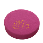 coussin méditation yoga rond broderie fleur lotus mousse épaisse siège salon japonais