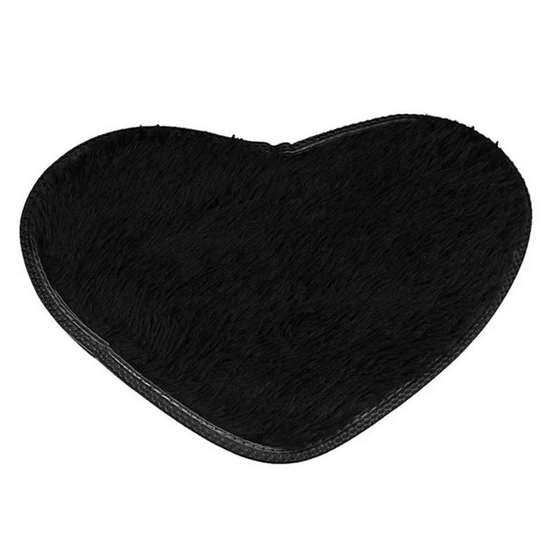tapis forme cœur doux violet moderne 30x40cm antidérapant bain salon