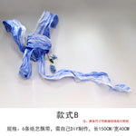 décoration murale tissu plissé semi transparent motif floral abstrait couleurs blanc rose orange bleu