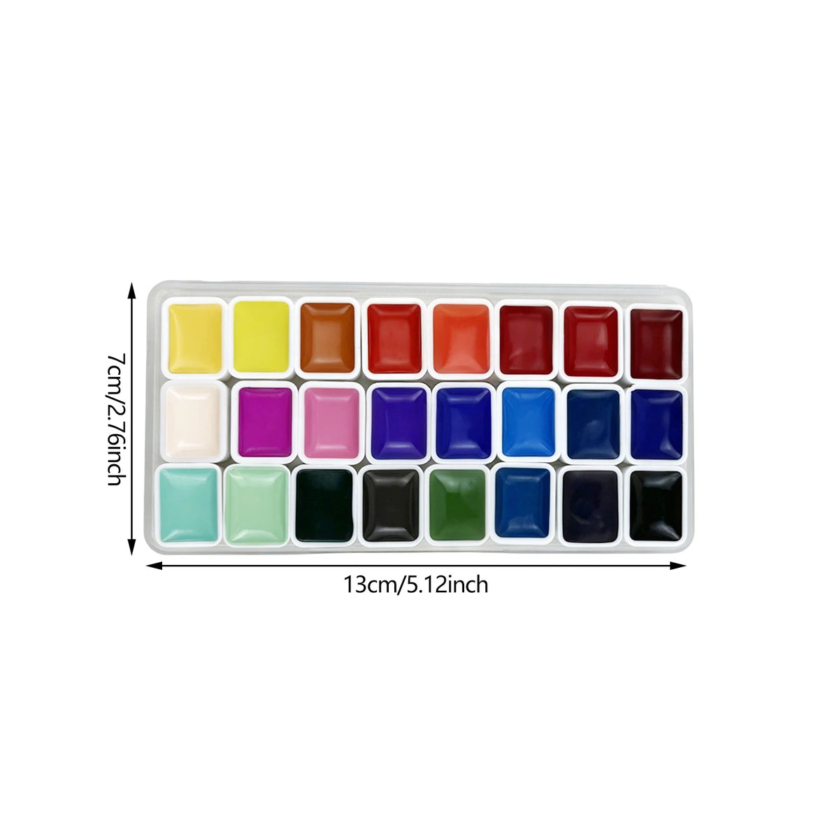 Palette peinture l'aquarelle multicolore calligraphie création artistique nail art bricolage pinceau professionnel enfants adultes