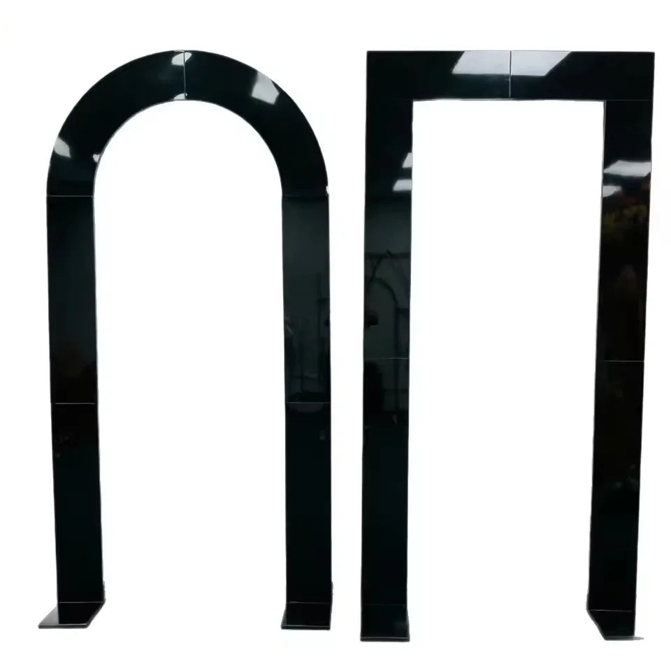 arche decorative or noir blanc moderne elegante deco mariage festivite lisse brillant