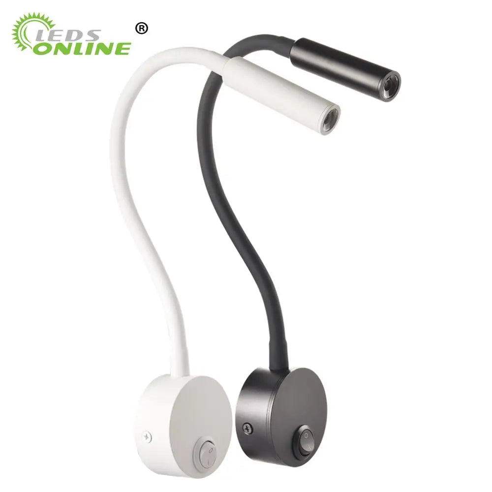 lampe murale led noire ronde moderne minimaliste interrupteur câble électrique