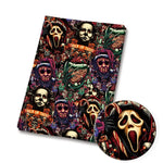 tapis halloween multicolore motifs horreur moderne graphique tissu polyester coton imprimé