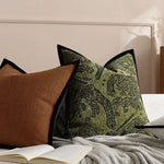 taies d'oreiller décoratives coton brodées motif floral élégantes non toxiques 30x50cm 45x45cm 50x50cm