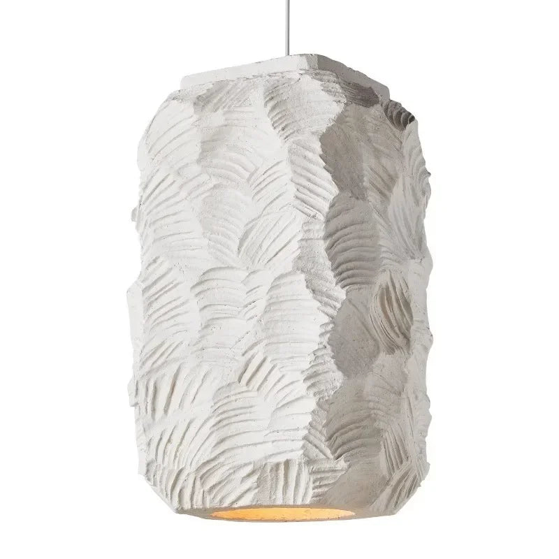 lampe suspendue moderne feuilles stylisées blanc gris 38cm 43cm