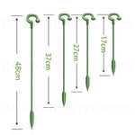 supports plantes tiges vertes modernes 17cm 27cm 37cm 48cm eyelets plastique minimalistes