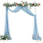arche decorative mariage soie fleurs blanc rose classique romantique clips anniversaire baptême