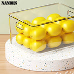 boîtes rangement transparentes plastique réutiliables poignées moderne minimaliste empilables garde manger réfrigérateur congélateur respectueux