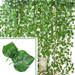 guirlande artificielle feuilles vertes modernes 78 pouces décoration intérieure extérieure mariage anniversaire festive
