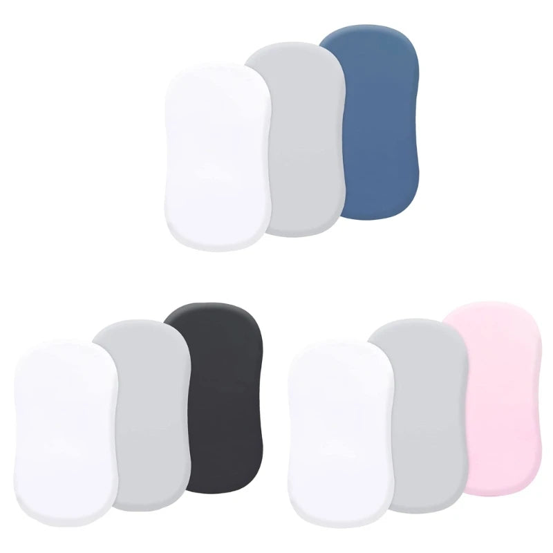 draps housses bébé protège matelas berceau minimaliste blanc gris bleu marine noir rose