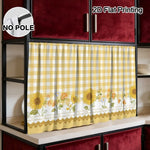 rideau moderne jaune carreaux adhésif intérieur extérieur blanc gris clair tournesol