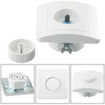 interrupteur led dimmable blanc moderne bouton rotatif variateur 81mm 81mm