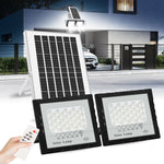 lampe solaire moderne blanc ip67 étanche têtes led télécommande inclusion