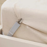 attaches drap réglables minimaliste moderne clips tissu plaques blanches rose blanc gris argenté