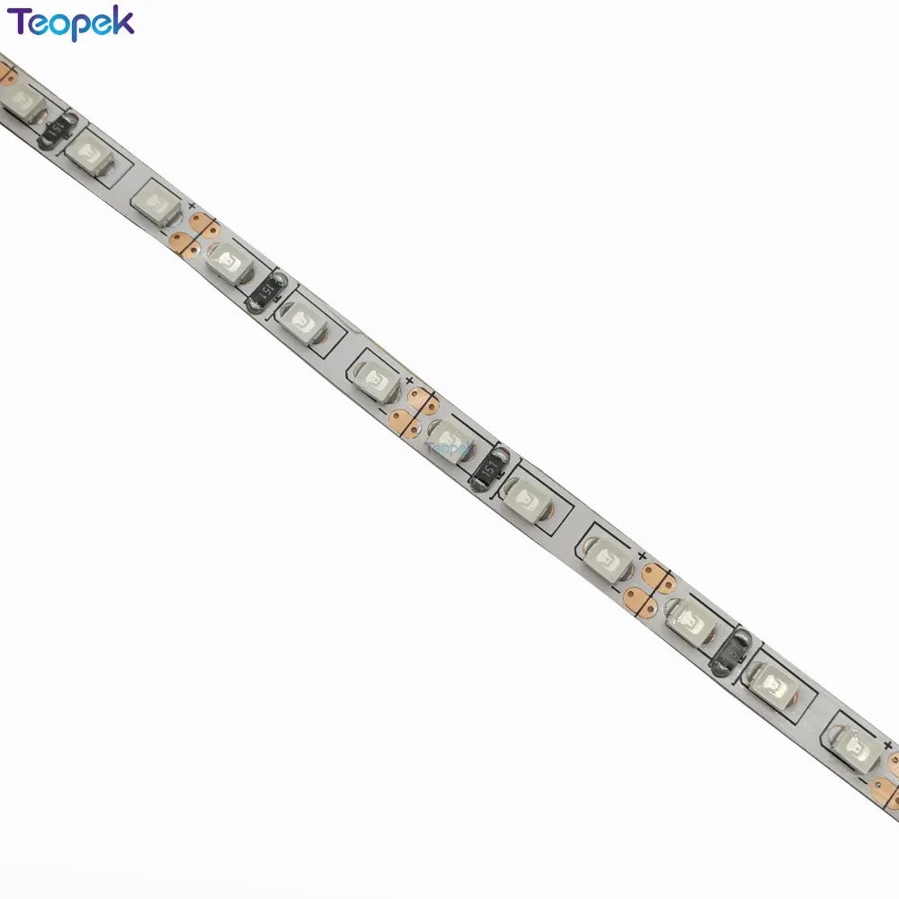 ruban led blanc jaune carrés lumineux moderne adhésif connecteurs électriques 120led/m 12v 50000h