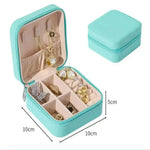boîte bijoux cuir pu noir rose blanche bleue moderne compact glissière rangement bijoux