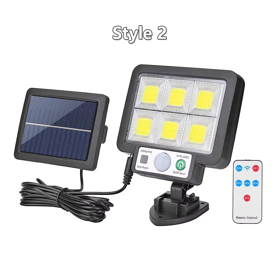 lampe murale solaire détecteur mouvement ip65 led noire moderne clips interrupteur tactileModes