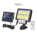 lampe murale solaire détecteur mouvement ip65 led noire moderne clips interrupteur tactileModes