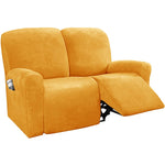 housses canapé relax velours machine lavable moderne rose clair gris bleu marron vert foncé
