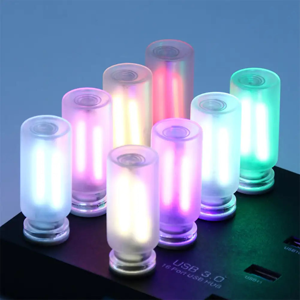 lampe led rechargeable transparente usb blanc rose vert bleu moderne minimaliste