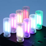 lampe led rechargeable transparente usb blanc rose vert bleu moderne minimaliste