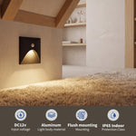 applique murale led moderne blanc noir 60lm ip65 aluminium fixée