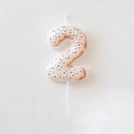 bougies numériques anniversaire formes chiffres couleurs glacées décoratives thème fêtes opaques
