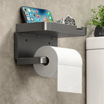 porte serviettes mural support téléphone montre parfum moderne vis gris métallisé mat respectueux environnement