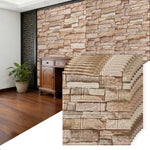panneau mural autocollant effet pierre naturelle relief rustique moderne décoration murale intérieur maison