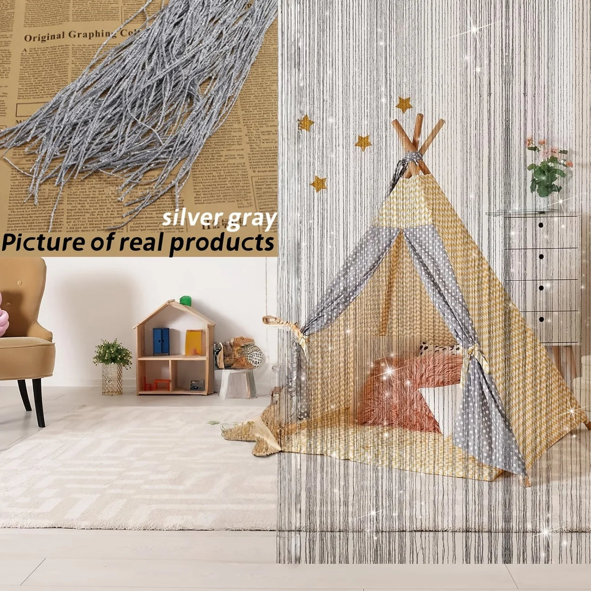 Rideau Décoratif Polyester Arc Ciel Ombrage Intégral Fenêtre Plate Style Moderne Salon Chambre Isolant