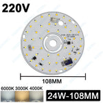 ampoule led 24w 36w 48w couleurs 6000k 3000k source lumineuse smd2835 alu moderne