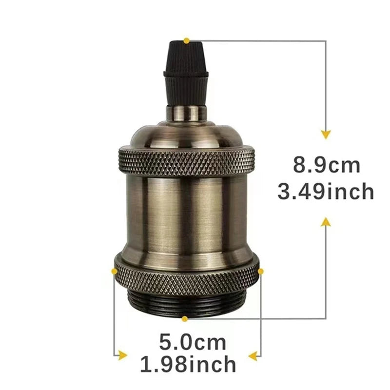 supports ampoule e26 e27 or cuivre noir argent moderne industriels lisses occlusifs eyelets pack
