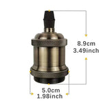 ampoule vis e27 or cuivre argent noir lisse brillant moderne industrielle fixée vis douille
