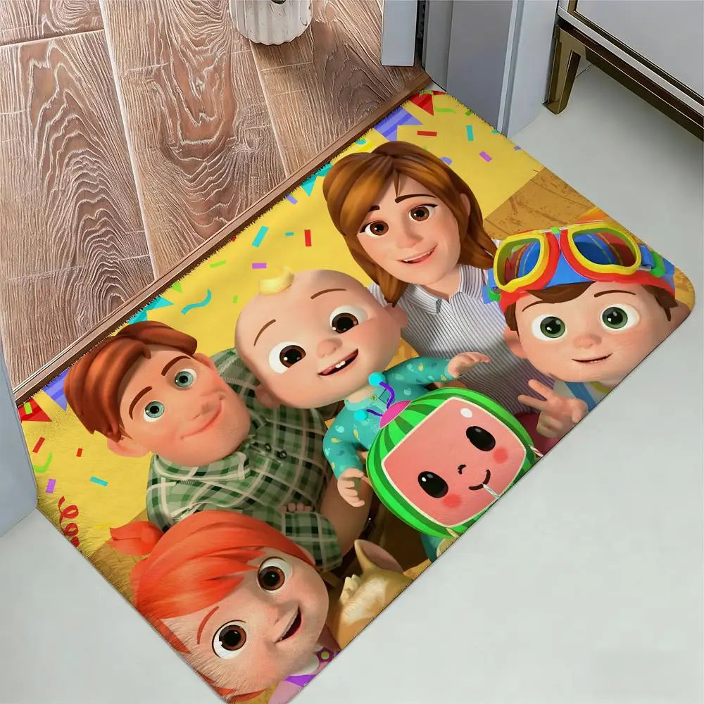 tapis sol enfant motif personnages animés multicolore doux épais chambre salon moderne