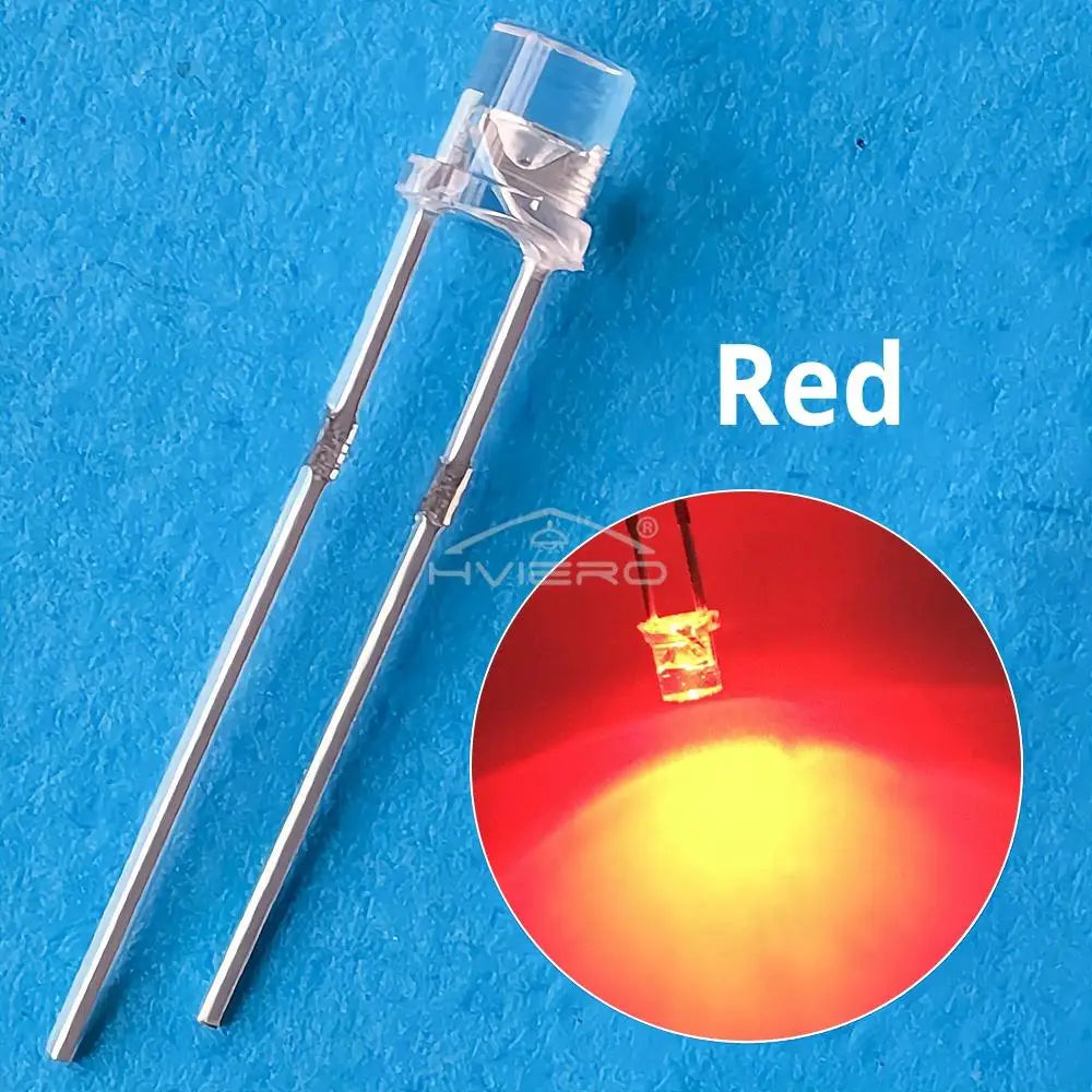 ampoule led transparente plat couleurs bleu vert rouge blanc chaud Jaune white orange pink