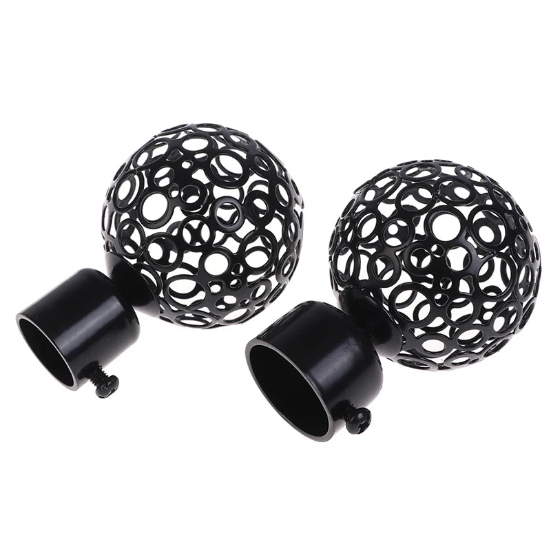 boules suspension modernes perforées blanc noir 22mm 28mm eyelets rideaux tringle accessoire