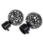 boules suspension modernes perforées blanc noir 22mm 28mm eyelets rideaux tringle accessoire