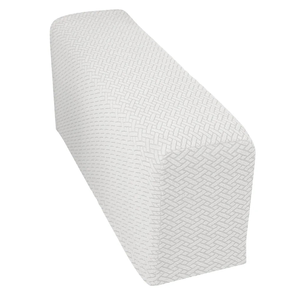 couvre main bleu marine tissé motifs géométriques moderne fixations washable chaise canapé protection meuble