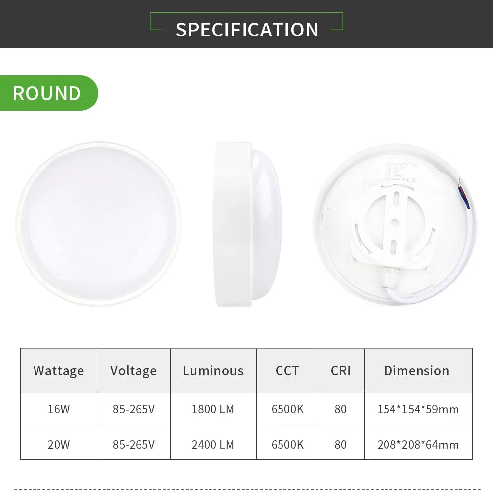 lampe led oval moderne résistante humidité 16w 20w nickel brossé ip65.gca