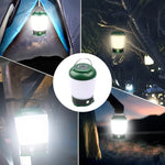 lampe camping rechargeable led vert blanc moderne pratique