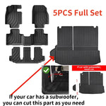 tapis sol voiture toyota highlander 2020 2026 noir rayures horizontales clips all weather full