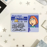 cartes d'identité personnalisées dessins animés adhésifs humour bleu blanc noir orageuses pochettes rangement