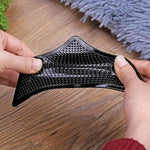 patins antidérapants triangulaires caoutchouc noirs texturés adhésifs tapis protection angles utilitaires déco
