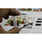 blocs transparents prisme rectangulaire paysage maison arbres moderne minimaliste feng shui
