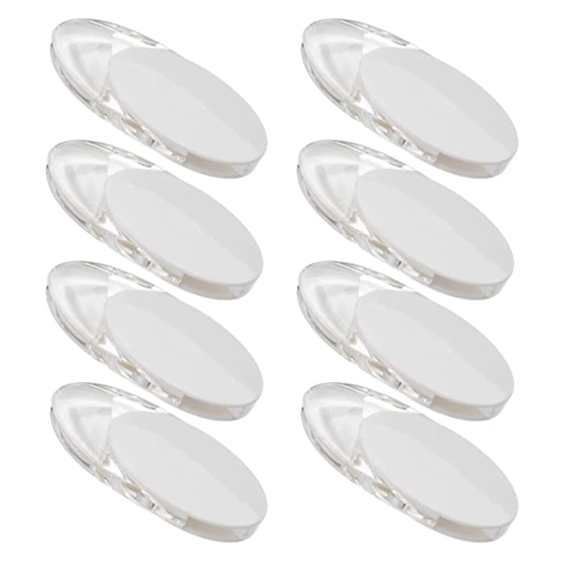 clips fenetre moderne transparent blanc adhésif set pieces ovale