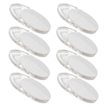 clips fenetre moderne transparent blanc adhésif set pieces ovale