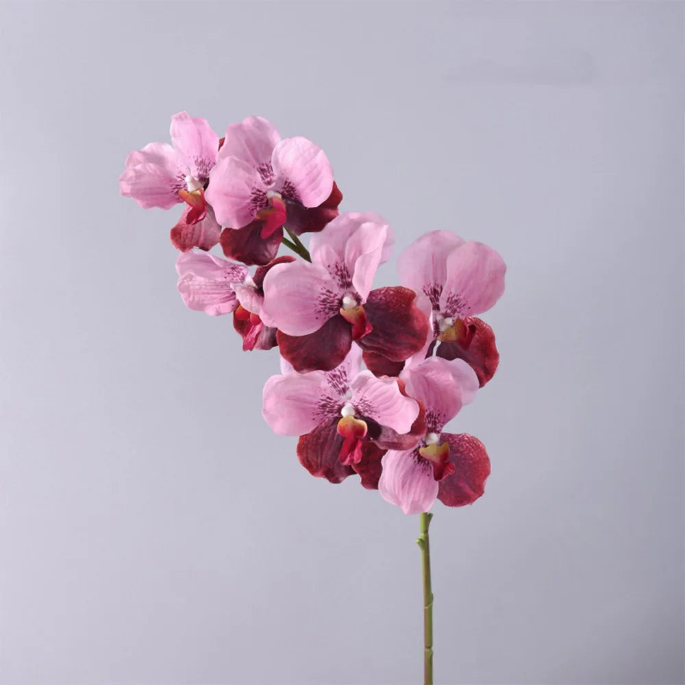 fleurs artificielles orchidées violettes blanches modernes décoration intérieure maison mariage anniversaire