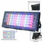 projecteur led noir multicolore ip65 bras articulé moderne extérieur 50w rvb aluminium