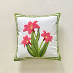 coussin carré moderne motif feuilles tropicales brodé polyester 45x45cm décoration maison voiture